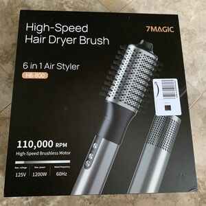 7MAGIC Hair Dryer Brush & 6 in 1 Hair Styler,110,000‎ RPM High-Speed Hair Dryer